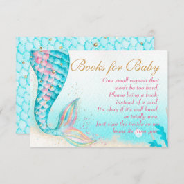 Cartão De Agradecimento Mermaid Tail Sob O Pedido Do Livro Sea Baby Girl