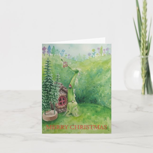 Cartão De Agradecimento Merry Christmas (Frente)