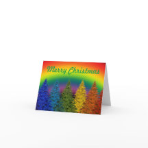 Merry Christmas Rainbow Card