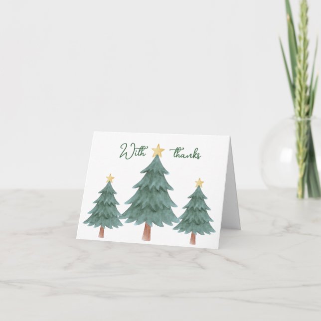 Cartão De Agradecimento Merry Little Baby Shower Thank You Card (Frente)