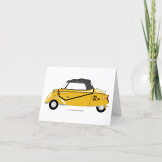 Cartão De Agradecimento Messerschmitt KR200 Bubble car greeting card.