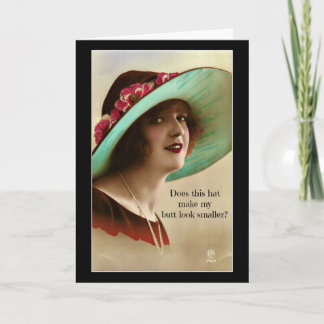 Cartão De Agradecimento Meu Bumbum Parece Menor,