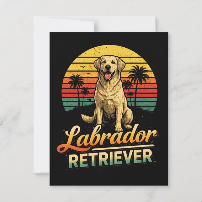 Cartão De Agradecimento Meu Labrador Retriever (Frente)