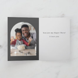 Cartão De Agradecimento Meu Pai, Meu Dia de os pais Super Herói