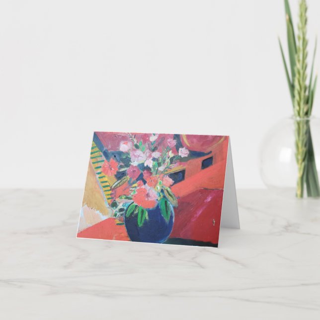 Cartão De Agradecimento Meu Pote de cache azul (Frente)