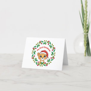 Cartão De Agradecimento Meu primeiro Ornamento de Natal