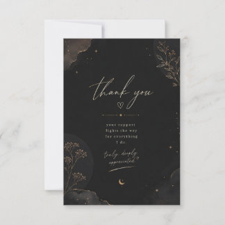 Cartão de Agradecimento Midnight Luxe