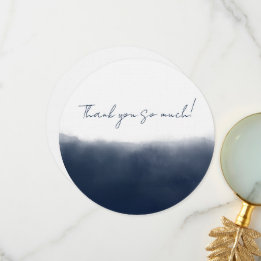 Cartão De Agradecimento Midnight Watercolor