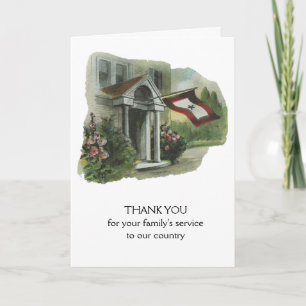 Cartão De Agradecimento Military: Thank You for Family's Service