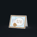 Cartão De Agradecimento Milk and Cookies Thank you Note Card<br><div class="desc">Personalize however you wish...  available in 3 different colors in my shop.. blue,  pink and green.. all coordinating items are available in my shop.. thanks</div>