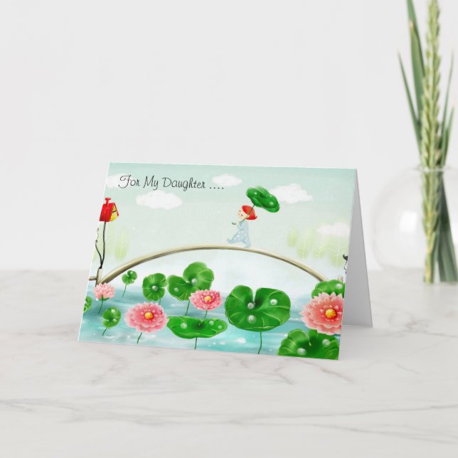 Cartão De Agradecimento Minha Filha (Frente)