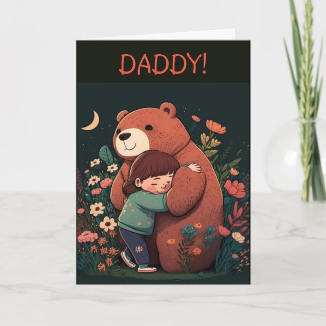 CARTÃO DE AGRADECIMENTO MINHA PLACA DE DIA DE OS PAIS DE PAI (Frente)