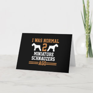 Cartão De Agradecimento Miniatura Schnauzer Cão 2, Escola de Formação d