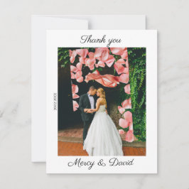 Cartão De Agradecimento Minimalist Boho Thank you card