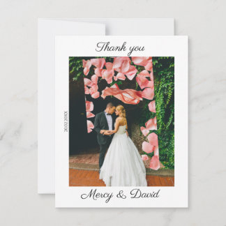 Cartão De Agradecimento Minimalist Boho Thank you card