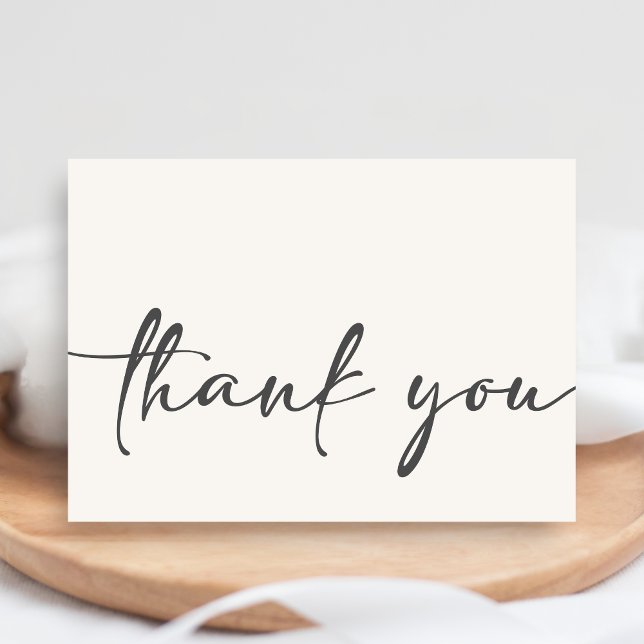 Cartão De Agradecimento Minimalist Hello Baby Baby Shower (Hello Baby Baby Shower Thank you Card)