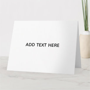 Cartão De Agradecimento Minimalista Branco Elegante para Qualquer Ocasião