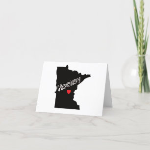 Cartão De Agradecimento Minnesota Hockey