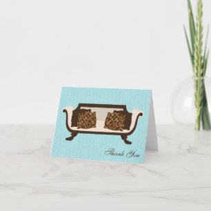 Cartão De Agradecimento Mint Chic Decor Obrigado
