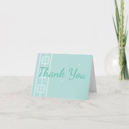 Cartão De Agradecimento Mint Green Retro Thank You Notecard: Atomic Ranch