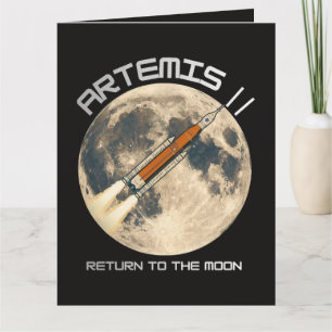 Cartão De Agradecimento Missão Artemis à lua