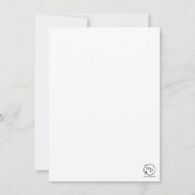 Cartão De Agradecimento Mit jedem Schritt wächst der Weihnachtszauber (Verso)