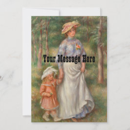 Cartão De Agradecimento Moda Personalizada Mãe e Vestidos Filhos