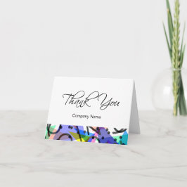 Cartão De Agradecimento Modern Abstract Business Thank You Cards