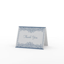 Modern Art Deco Thank You Cards