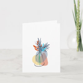 Cartão De Agradecimento Modern Blank Botanical Note Card Stationery