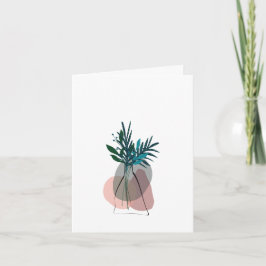Cartão De Agradecimento Modern Blank Botanical Note Card Stationery