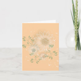 Cartão De Agradecimento Modern Blank Botanical Note Card Stationery