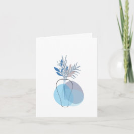 Cartão De Agradecimento Modern Blank Botanical Note Card Stationery