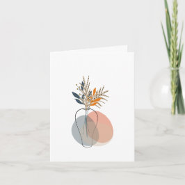 Cartão De Agradecimento Modern Blank Botanical Note Card Stationery
