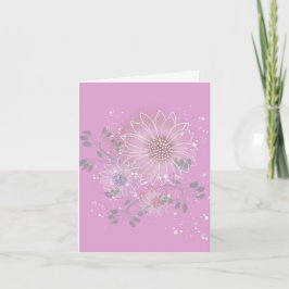 Cartão De Agradecimento Modern Blank Botanical Note Card Stationery