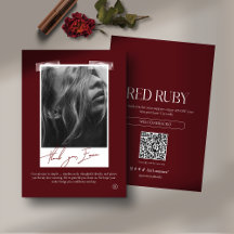 Modern Photo Business Thank You Card