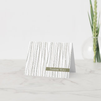 Cartão De Agradecimento Modern  |  Thank You Card