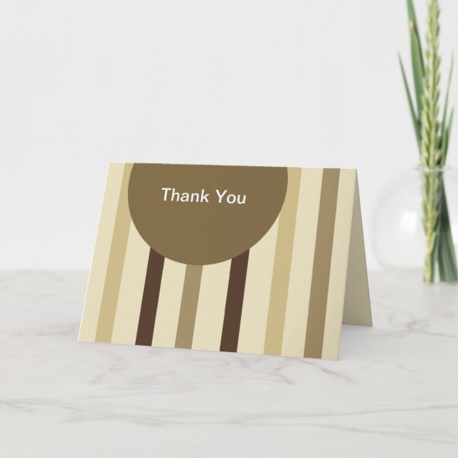 Cartão De Agradecimento Modern Thank You Cards (Frente)