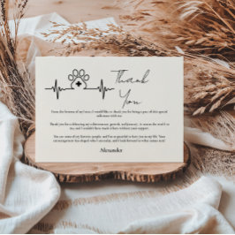 Cartão De Agradecimento Modern Vet Med Graduation Party