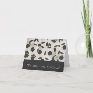 Cartão De Agradecimento Moderno Futebol Balls Obrigado