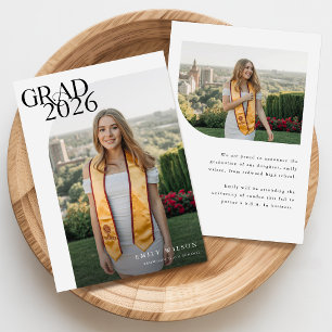 Cartão De Agradecimento Moderno Minimalista Arquitetura de Gradução Foto G
