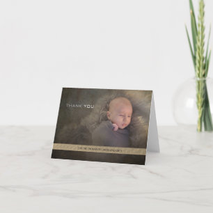 Cartão De Agradecimento Moderno Obrigado Novo Bebê