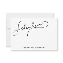 Moderno Roteiro Bonito Preto e Branco Obrigado