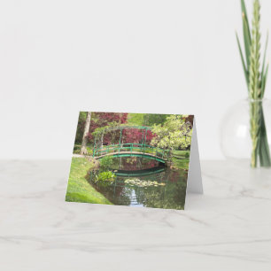Cartão De Agradecimento Monet Garden Pond Lily Pad Gibbs Garden Fotografia