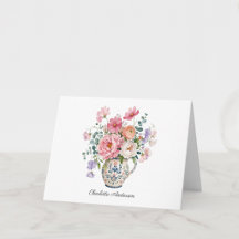 Monograma Florais Elegantes Vintage Cottagecore 
