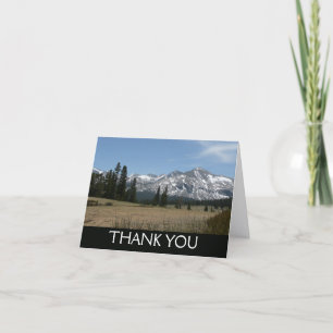 Cartão De Agradecimento Montanhas Sierra Nevada I a partir de Yosemite