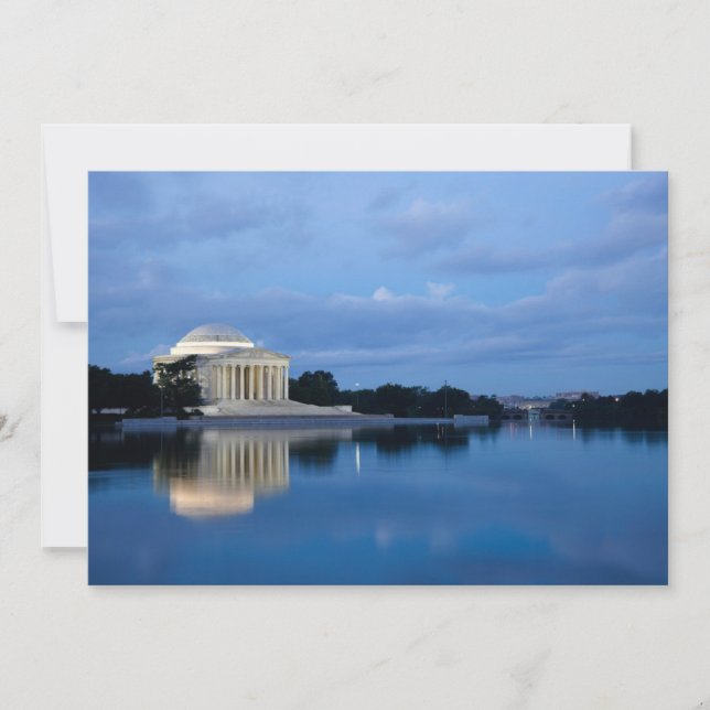 Cartão De Agradecimento Monumentos | Memorial Jefferson (Frente)