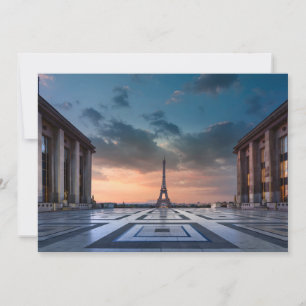 Cartão De Agradecimento Monumentos   Torre Eiffel