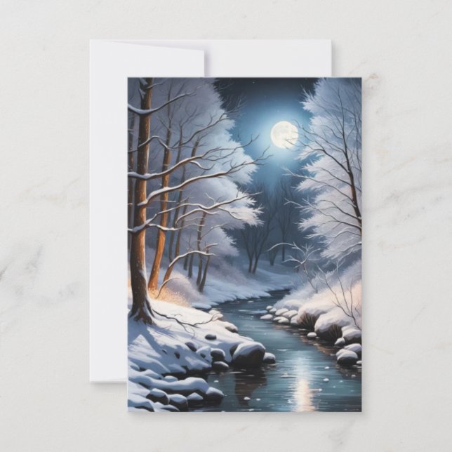 Cartão De Agradecimento Moon Creek (Frente)