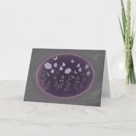 Cartão De Agradecimento Moonlit Wildflower Garden 7x5 Greeting Card